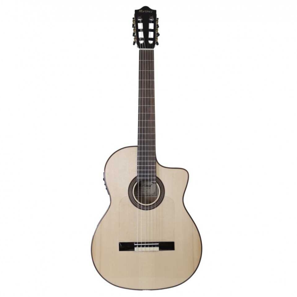 Martinez Almeria Artist AS CE Cutaway Elektro Klasik Gitar